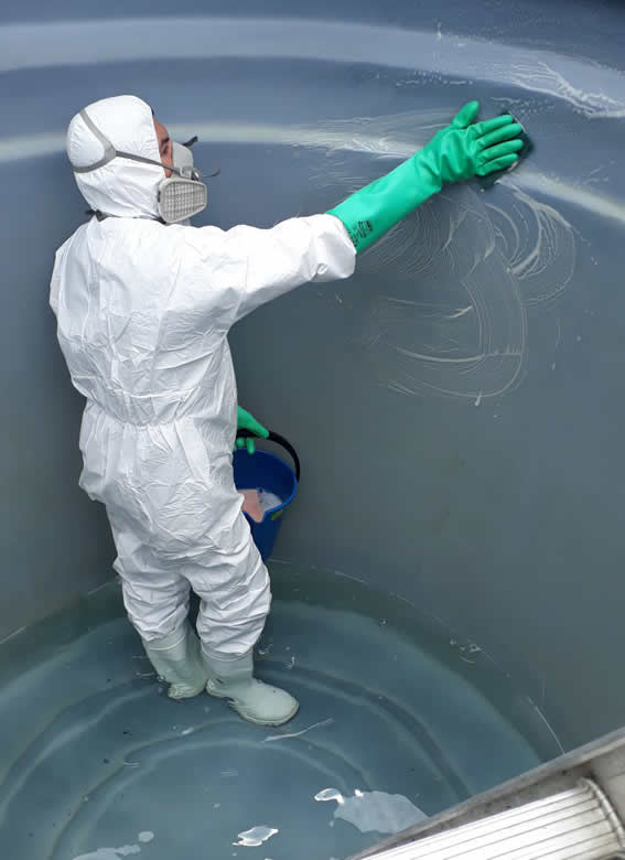 Cristal Tank limpieza de tanques de agua